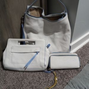 Coach Bleecker Preston Edgepaint w/matching Clutch and Wallet